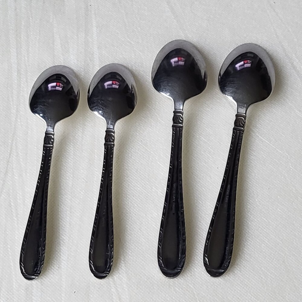 Oneida Brunswick Teaspoon Spoon Stainless Flatware 4 pc
